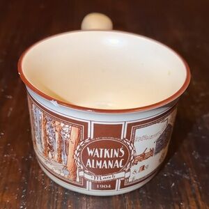 VINTAGE WATKINS ALMANAC *MARCH*1904* HANDLED SOUP BOWL